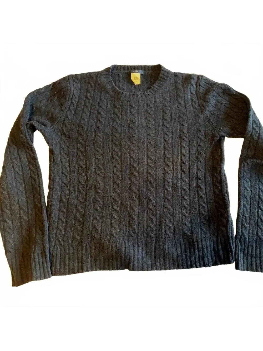 J. Crew Navy Cable Knit Sweater